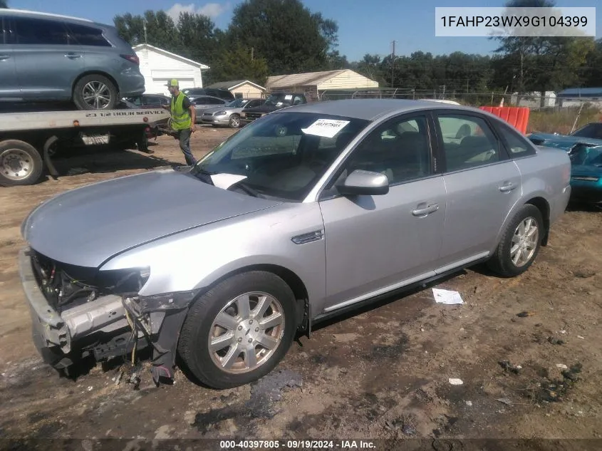 2009 Ford Taurus Se VIN: 1FAHP23WX9G104399 Lot: 40397805