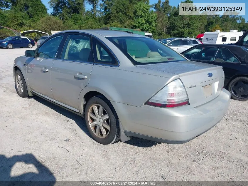 2009 Ford Taurus Sel VIN: 1FAHP24W39G125349 Lot: 40402576