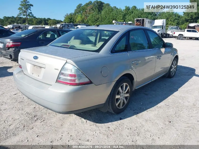 2009 Ford Taurus Sel VIN: 1FAHP24W39G125349 Lot: 40402576