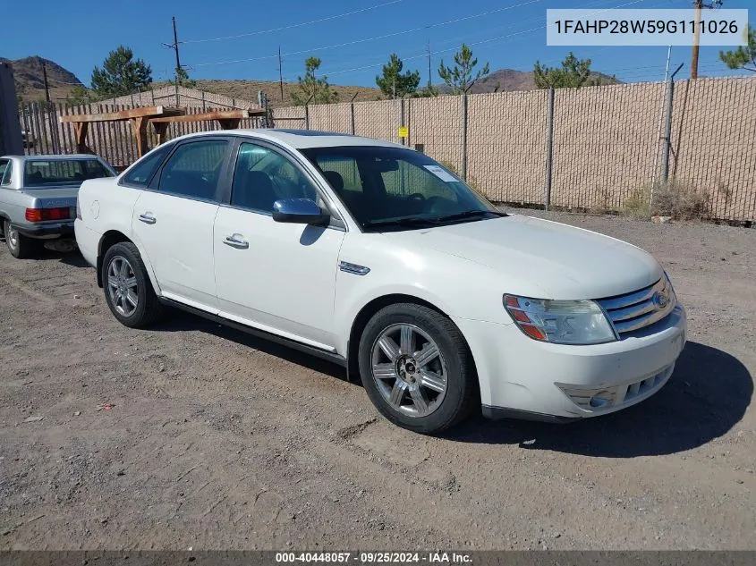 2009 Ford Taurus Limited VIN: 1FAHP28W59G111026 Lot: 40448057