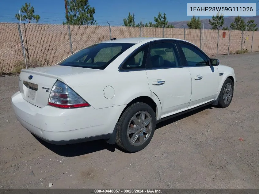 1FAHP28W59G111026 2009 Ford Taurus Limited