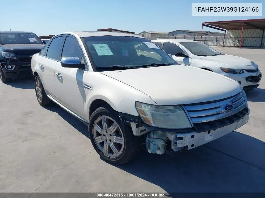 2009 Ford Taurus Limited VIN: 1FAHP25W39G124166 Lot: 40472315