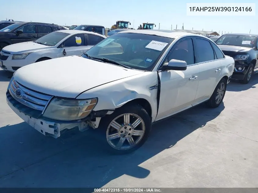 2009 Ford Taurus Limited VIN: 1FAHP25W39G124166 Lot: 40472315