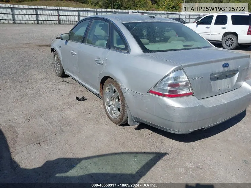 2009 Ford Taurus Limited VIN: 1FAHP25W19G125722 Lot: 40550917