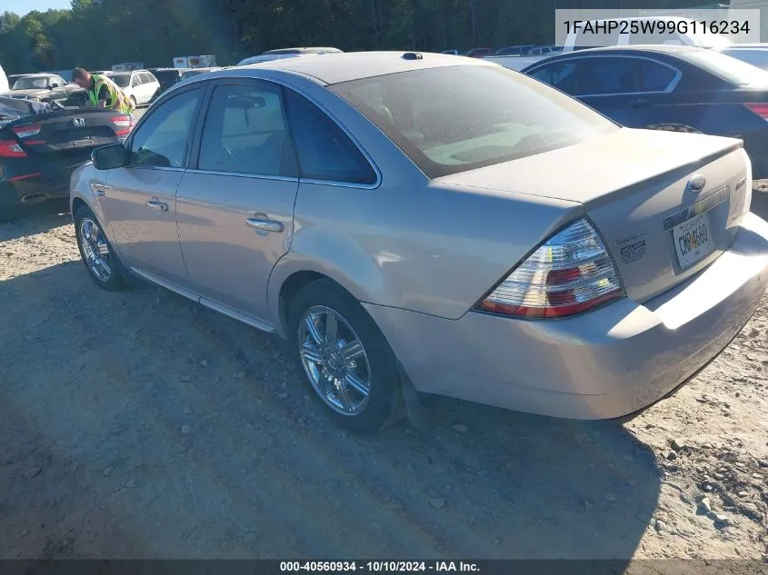 2009 Ford Taurus Limited VIN: 1FAHP25W99G116234 Lot: 40560934