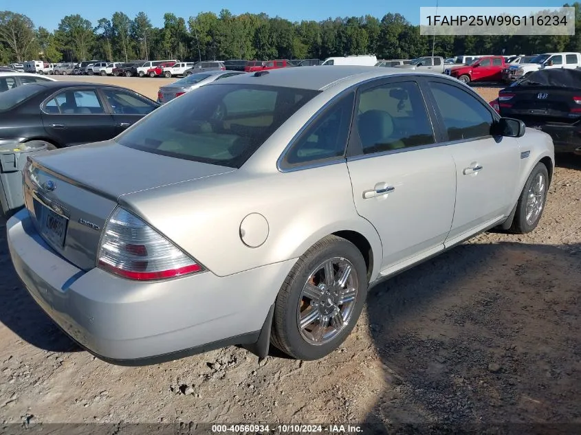 2009 Ford Taurus Limited VIN: 1FAHP25W99G116234 Lot: 40560934