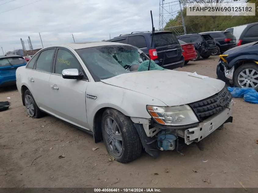 2009 Ford Taurus Limited VIN: 1FAHP25W69G125182 Lot: 40586461