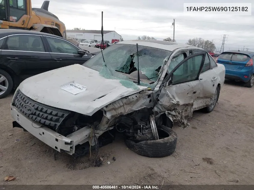 2009 Ford Taurus Limited VIN: 1FAHP25W69G125182 Lot: 40586461