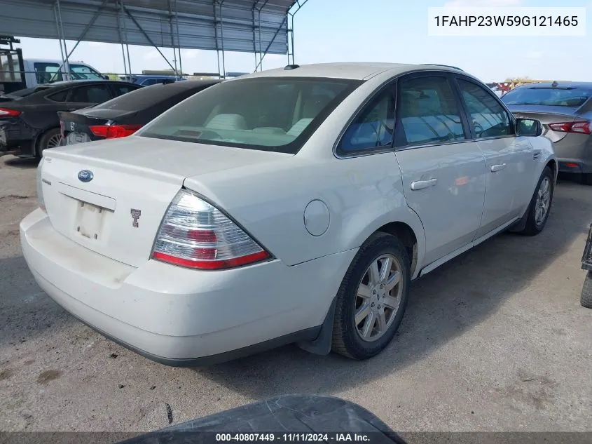 2009 Ford Taurus Se VIN: 1FAHP23W59G121465 Lot: 40807449