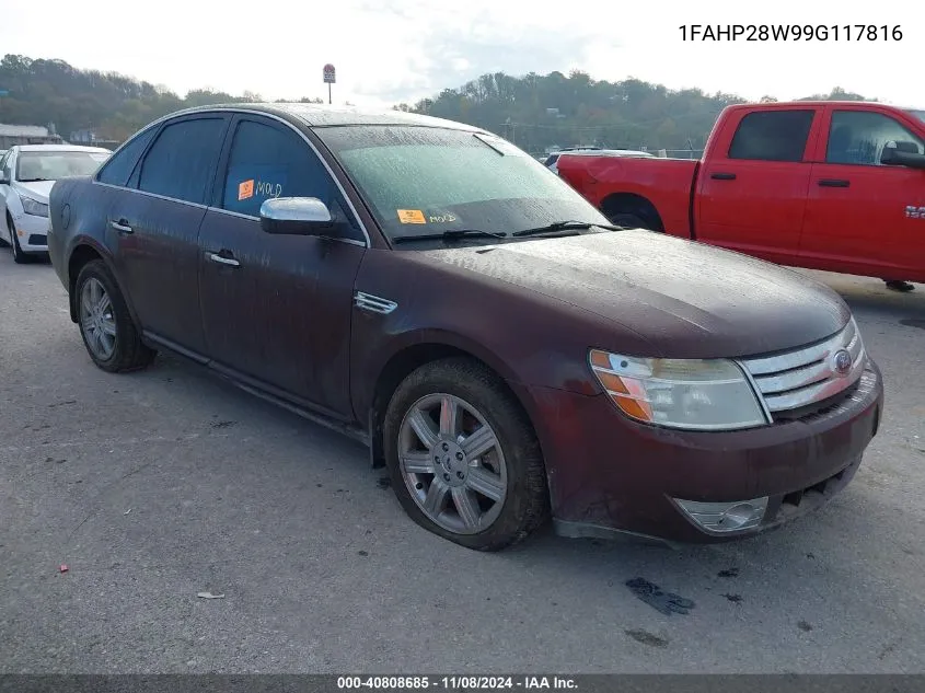 2009 Ford Taurus Limited VIN: 1FAHP28W99G117816 Lot: 40808685