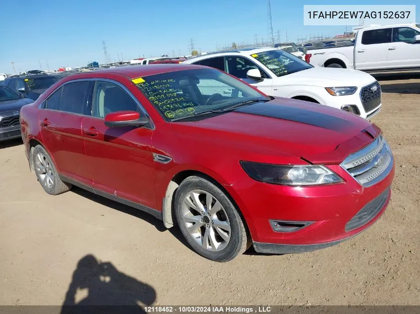 2010 Ford Taurus Sel VIN: 1FAHP2EW7AG152637 Lot: 12118452