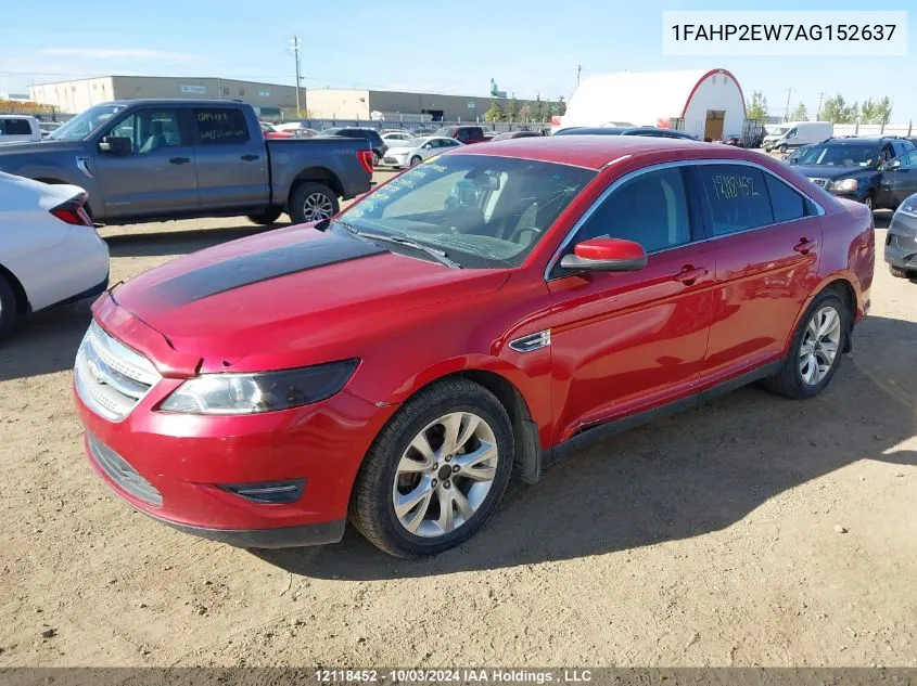 2010 Ford Taurus Sel VIN: 1FAHP2EW7AG152637 Lot: 12118452