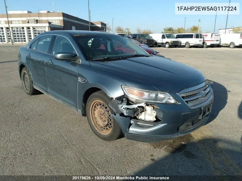 2010 Ford Taurus Sel VIN: 1FAHP2EW5AG117224 Lot: 20179626