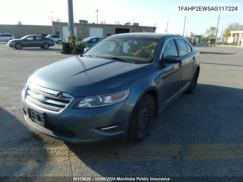 2010 Ford Taurus Sel VIN: 1FAHP2EW5AG117224 Lot: 20179626