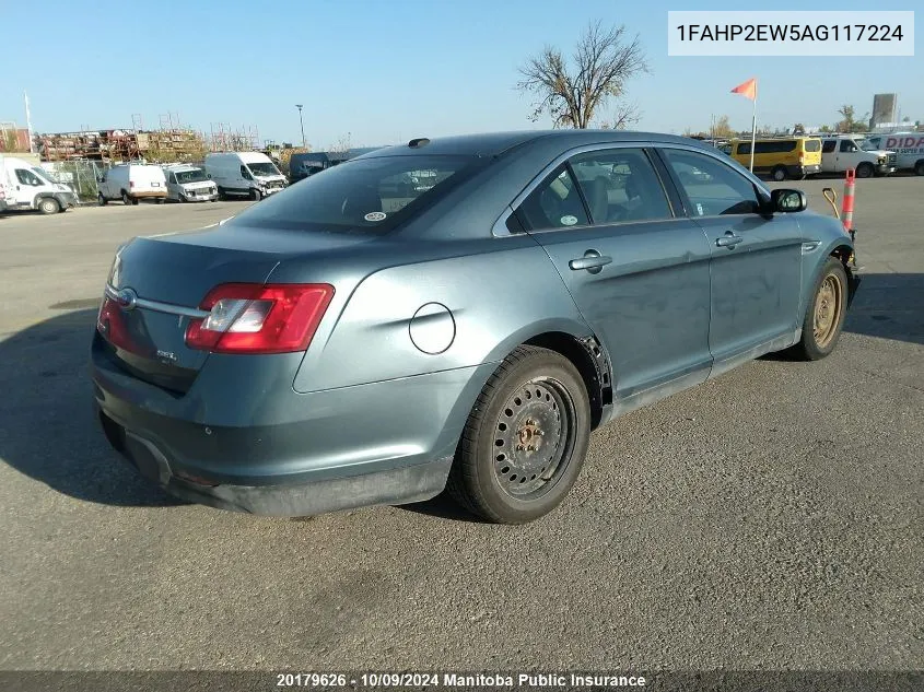 2010 Ford Taurus Sel VIN: 1FAHP2EW5AG117224 Lot: 20179626