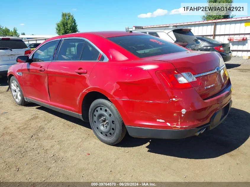 2010 Ford Taurus Sel VIN: 1FAHP2EW9AG142921 Lot: 39764570