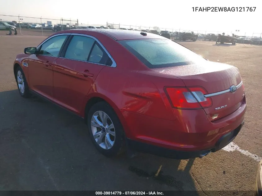 2010 Ford Taurus Sel VIN: 1FAHP2EW8AG121767 Lot: 39814779