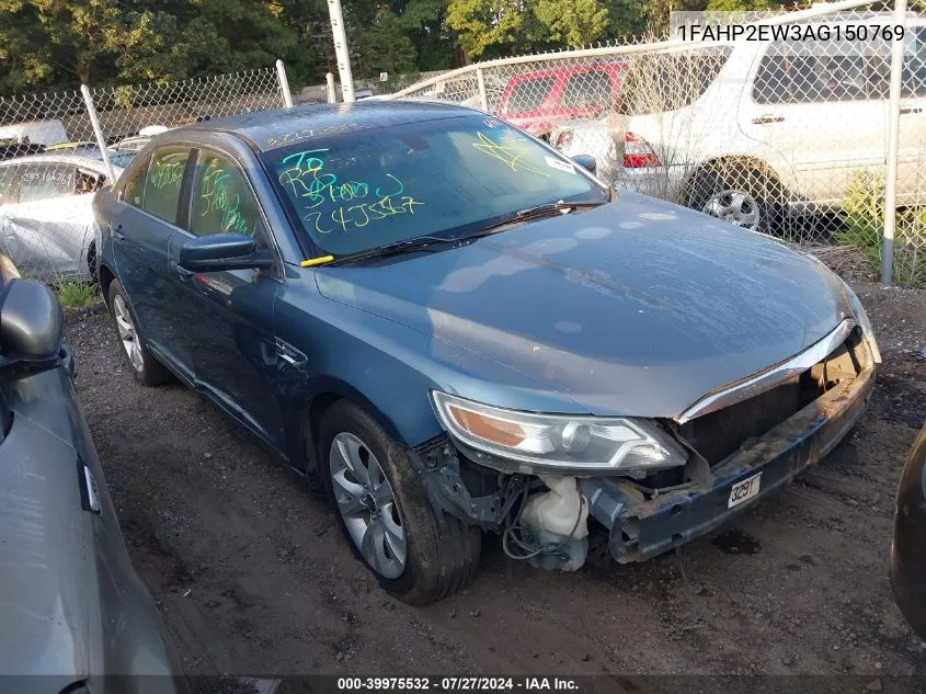 2010 Ford Taurus Sel VIN: 1FAHP2EW3AG150769 Lot: 39975532