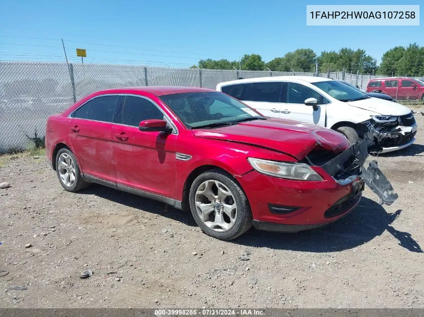 1FAHP2HW0AG107258 2010 Ford Taurus Sel