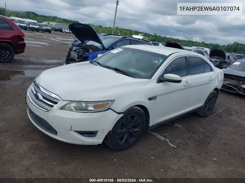 2010 Ford Taurus Sel VIN: 1FAHP2EW6AG107074 Lot: 40010105