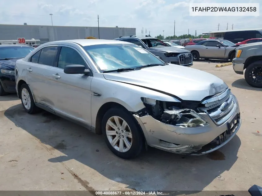 2010 Ford Taurus Se VIN: 1FAHP2DW4AG132458 Lot: 40088677