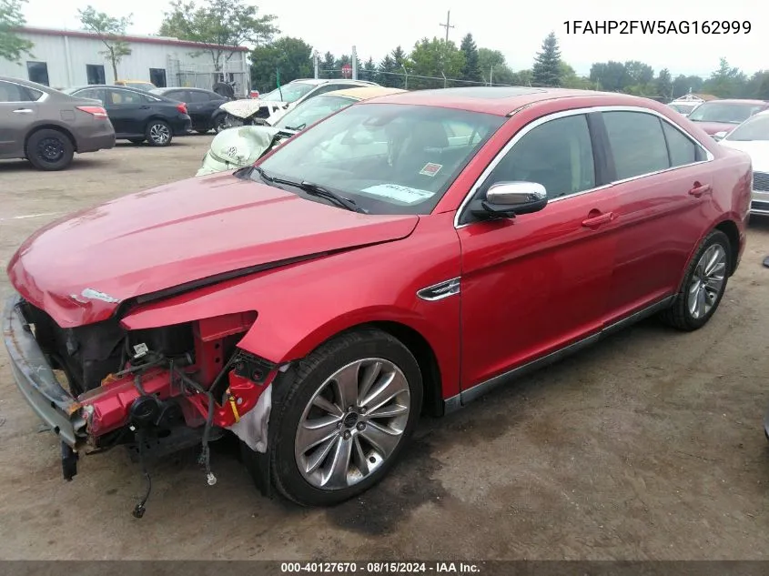 2010 Ford Taurus Limited VIN: 1FAHP2FW5AG162999 Lot: 40127670