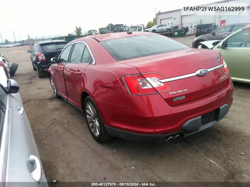 2010 Ford Taurus Limited VIN: 1FAHP2FW5AG162999 Lot: 40127670