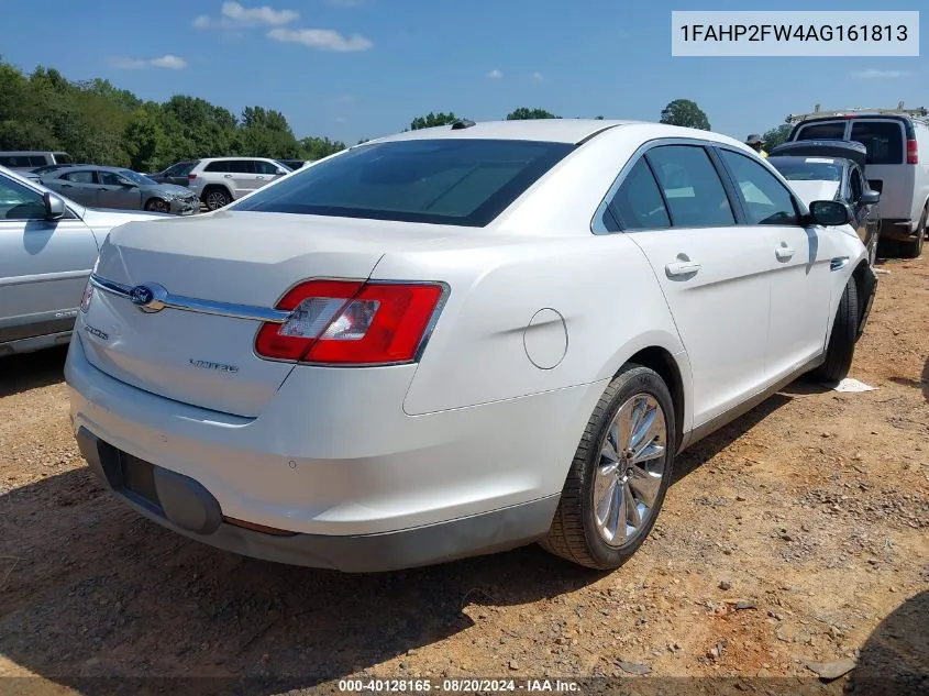 2010 Ford Taurus Limited VIN: 1FAHP2FW4AG161813 Lot: 40128165