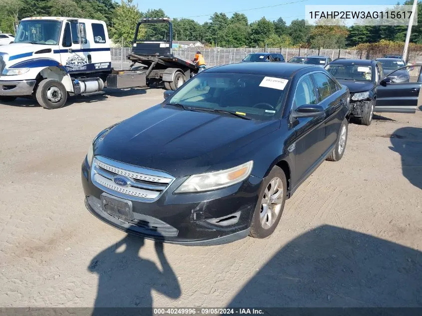 2010 Ford Taurus Sel VIN: 1FAHP2EW3AG115617 Lot: 40249996