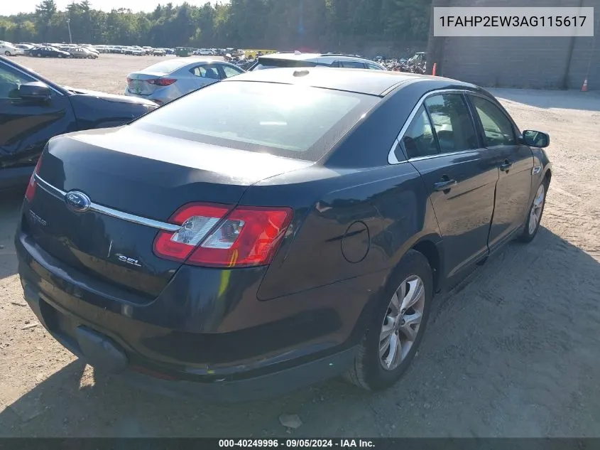 2010 Ford Taurus Sel VIN: 1FAHP2EW3AG115617 Lot: 40249996