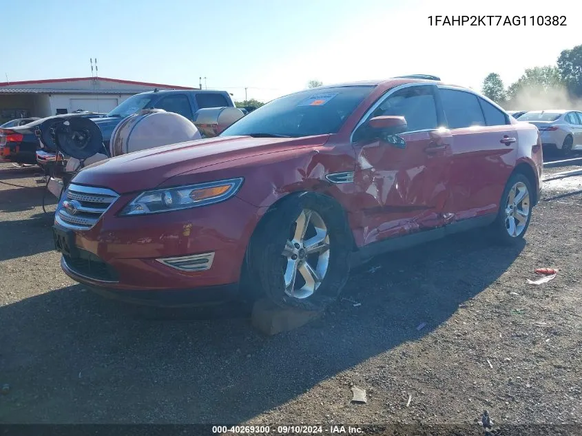 2010 Ford Taurus Sho VIN: 1FAHP2KT7AG110382 Lot: 40269300