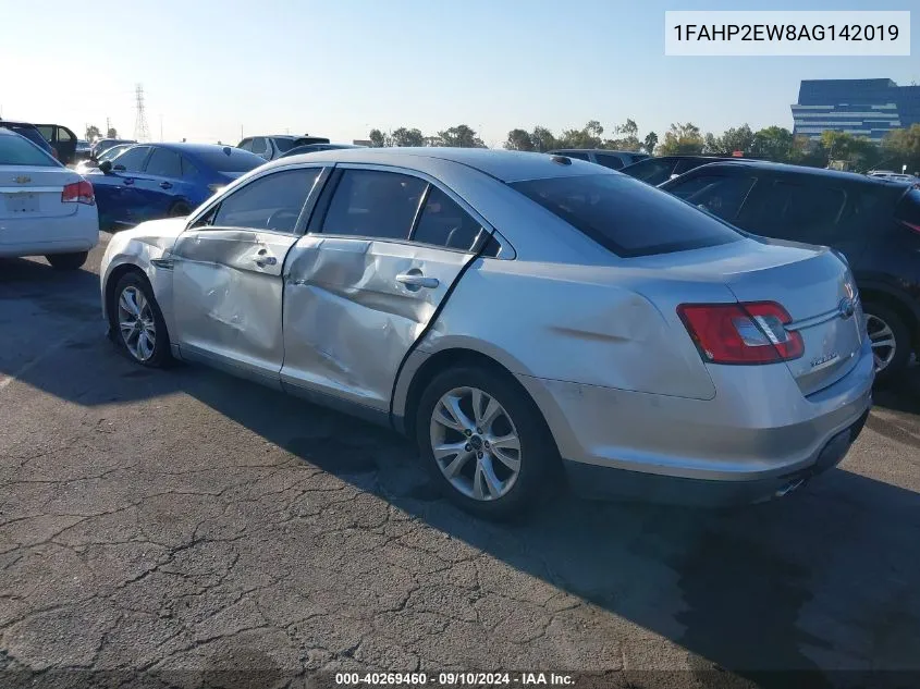 2010 Ford Taurus Sel VIN: 1FAHP2EW8AG142019 Lot: 40269460