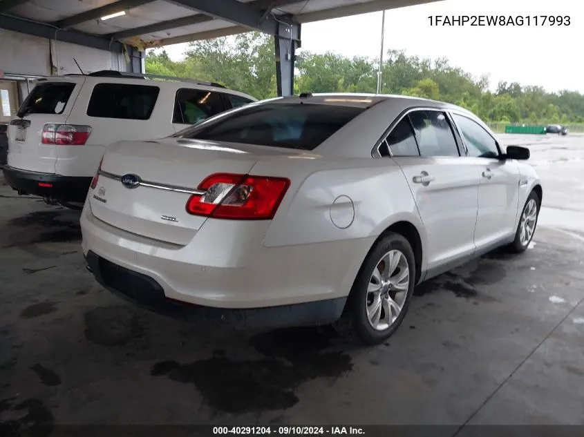 2010 Ford Taurus Sel VIN: 1FAHP2EW8AG117993 Lot: 40291204