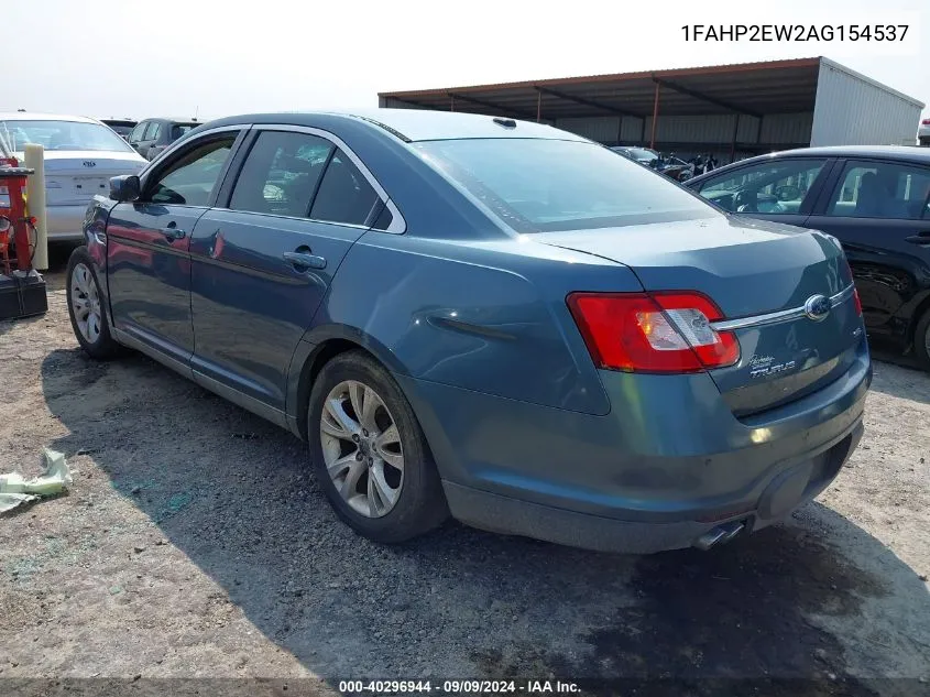 1FAHP2EW2AG154537 2010 Ford Taurus Sel