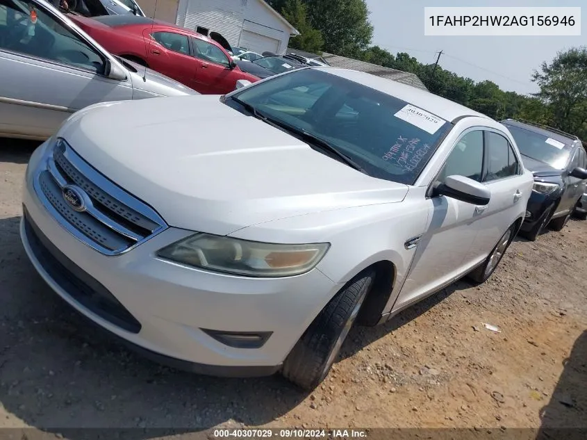 2010 Ford Taurus Sel VIN: 1FAHP2HW2AG156946 Lot: 40307029