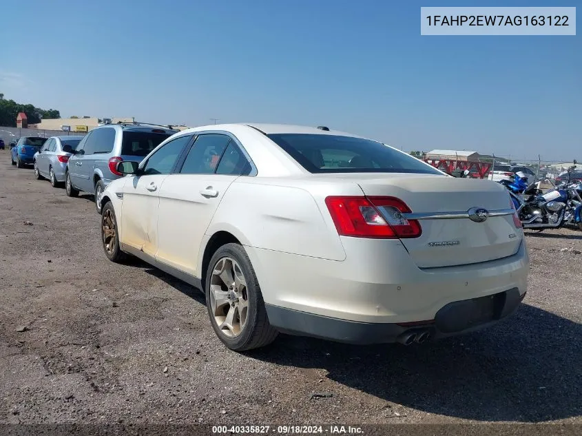 2010 Ford Taurus Sel VIN: 1FAHP2EW7AG163122 Lot: 40335827