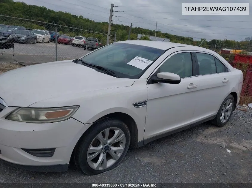 2010 Ford Taurus Sel VIN: 1FAHP2EW9AG107439 Lot: 40339860