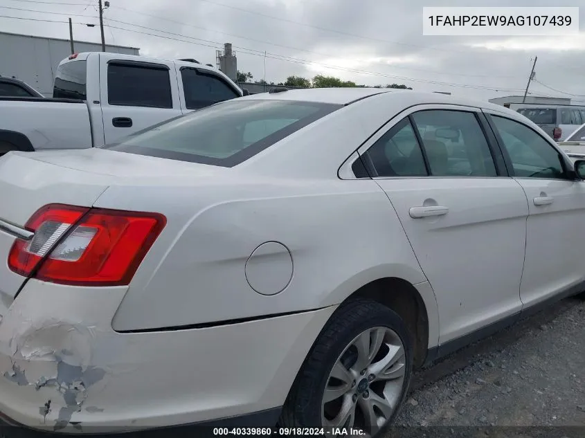 2010 Ford Taurus Sel VIN: 1FAHP2EW9AG107439 Lot: 40339860