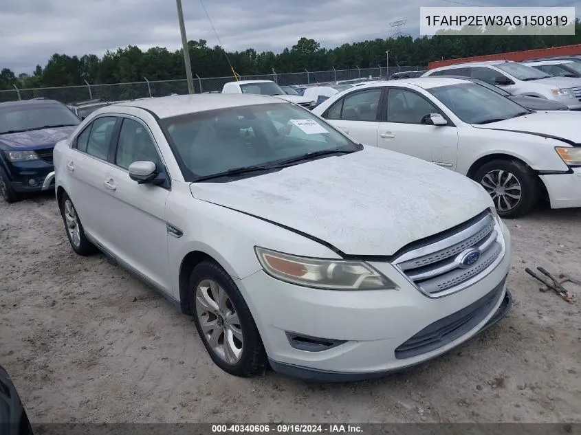 2010 Ford Taurus Sel VIN: 1FAHP2EW3AG150819 Lot: 40340606