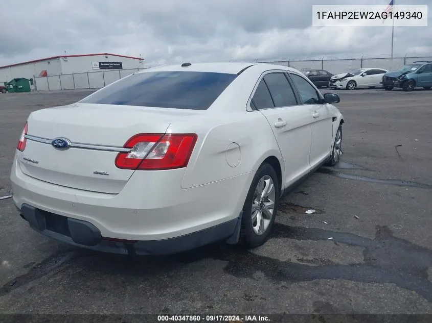 1FAHP2EW2AG149340 2010 Ford Taurus Sel