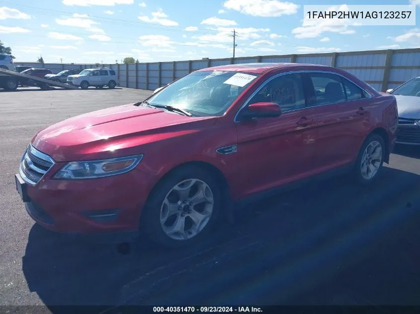 1FAHP2HW1AG123257 2010 Ford Taurus Sel