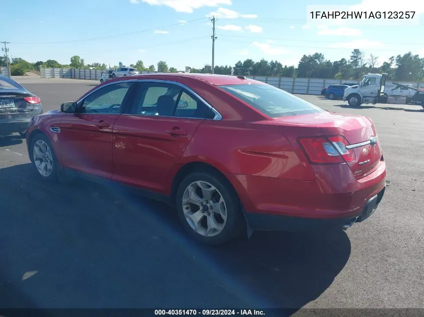 1FAHP2HW1AG123257 2010 Ford Taurus Sel