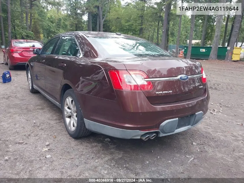 2010 Ford Taurus Sel VIN: 1FAHP2EW4AG119644 Lot: 40366916