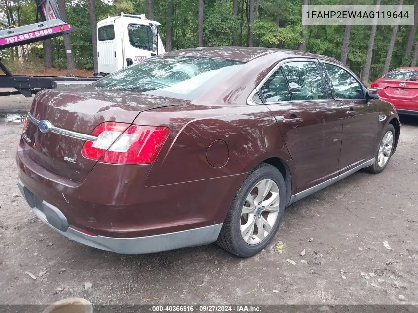 2010 Ford Taurus Sel VIN: 1FAHP2EW4AG119644 Lot: 40366916