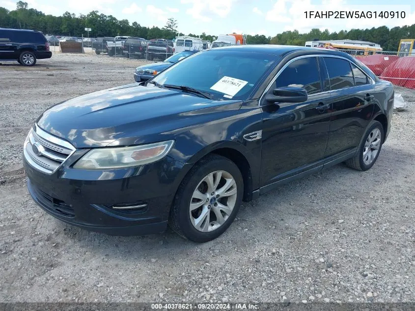 2010 Ford Taurus Sel VIN: 1FAHP2EW5AG140910 Lot: 40378621