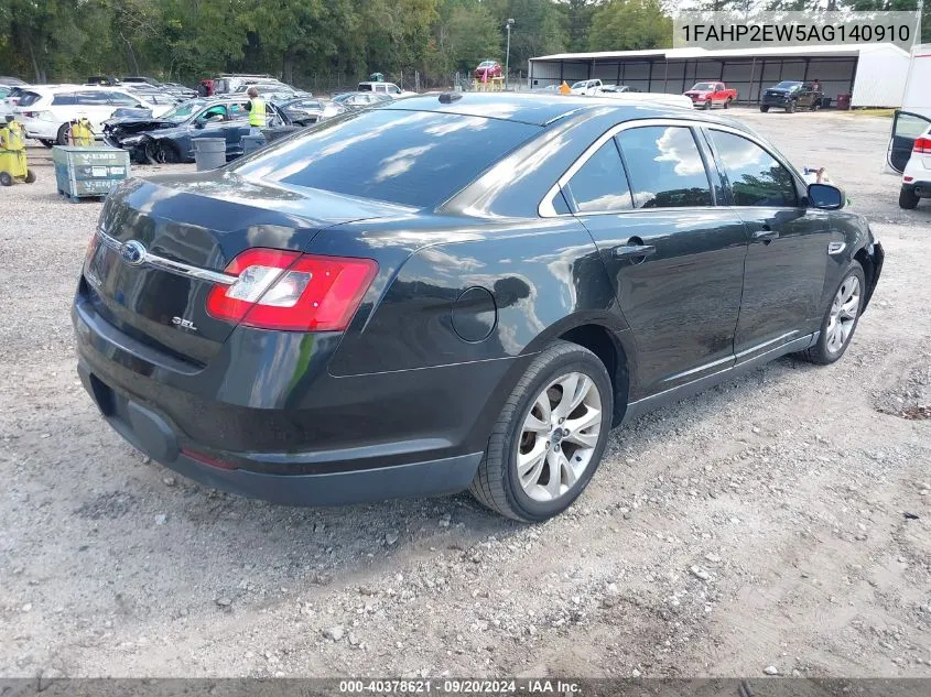 2010 Ford Taurus Sel VIN: 1FAHP2EW5AG140910 Lot: 40378621