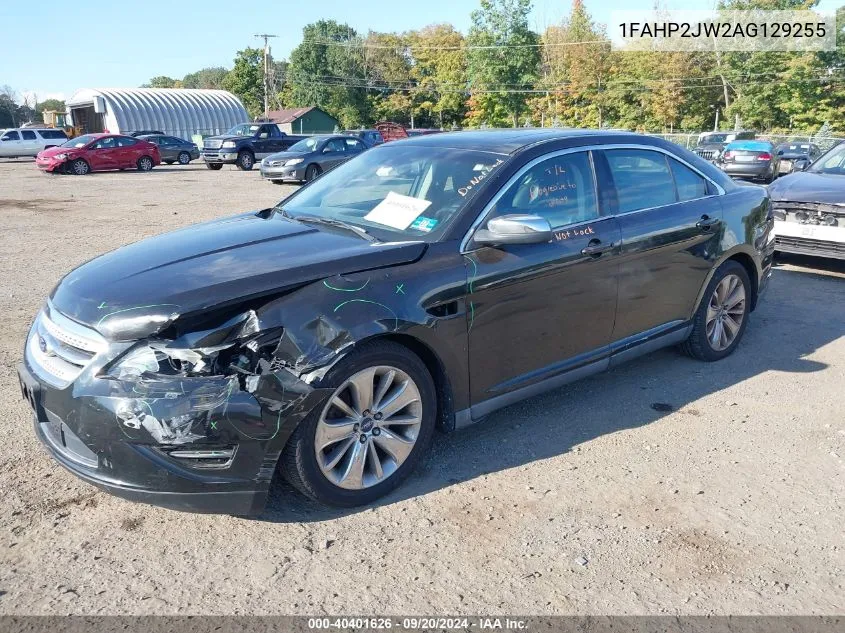 2010 Ford Taurus Limited VIN: 1FAHP2JW2AG129255 Lot: 40401626