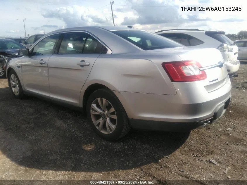 2010 Ford Taurus Sel VIN: 1FAHP2EW6AG153245 Lot: 40421367