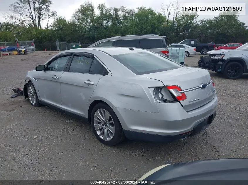 2010 Ford Taurus Limited VIN: 1FAHP2JW0AG121509 Lot: 40425742