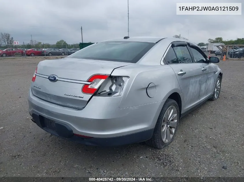 1FAHP2JW0AG121509 2010 Ford Taurus Limited